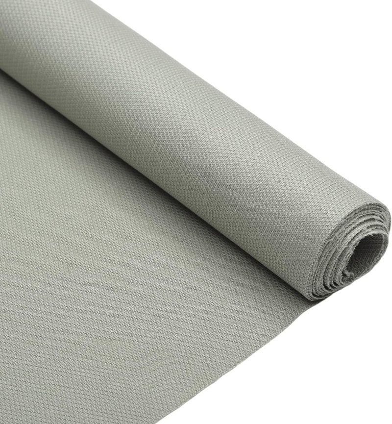 VekAuto Breathable Mesh Headliner Fabric 64" l x 60" W Interior Trim DIY Roof Repair Replacement for Car RV SUV Automotive Breathable Mesh Fabric Light Gray - Image 1